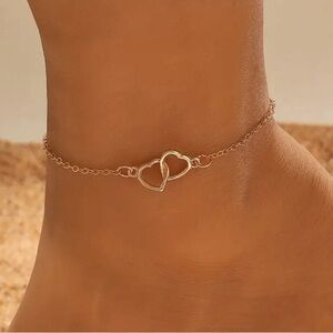 2pc Mini Double Heart Chain Anklet 
Fast Shipping